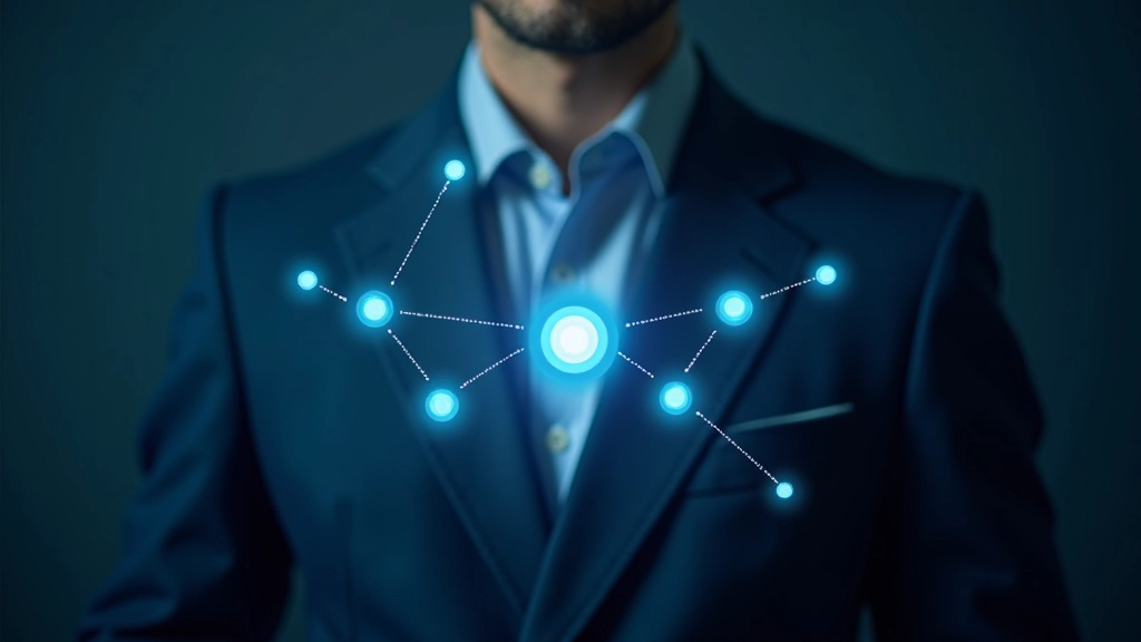 Netzwerk-Verbindungen und Finanzbeziehungen zwischen Banken visualisiert als verbundene Knoten